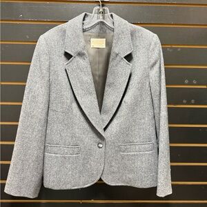 Vintage Pendleton 100% Virgin Wool Blazer – Gray – Made in USA – Women’s Size 10
